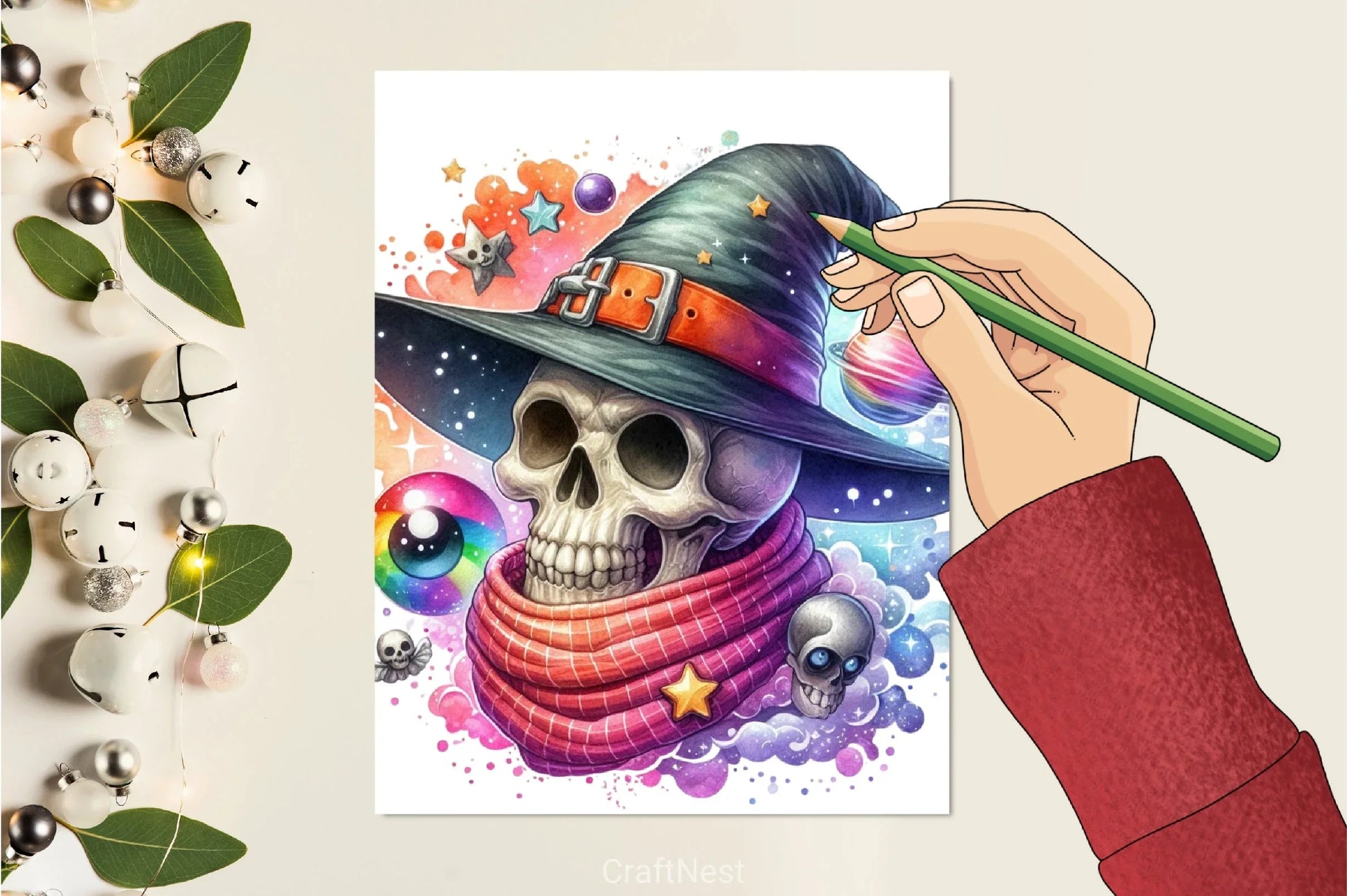 Witch Skull Clipart Bundle - CraftNest - Digital Crafting and Art