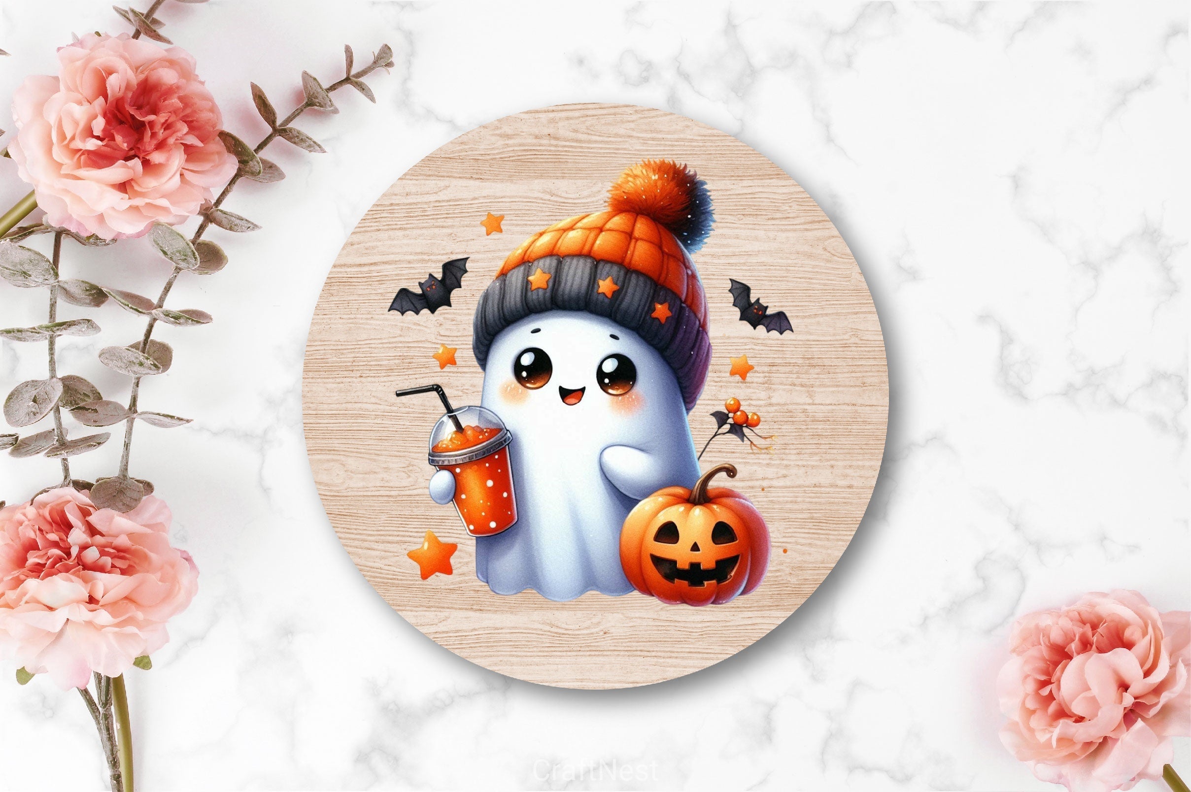 Cute Ghost Cute Halloween Clipart Bundle 19