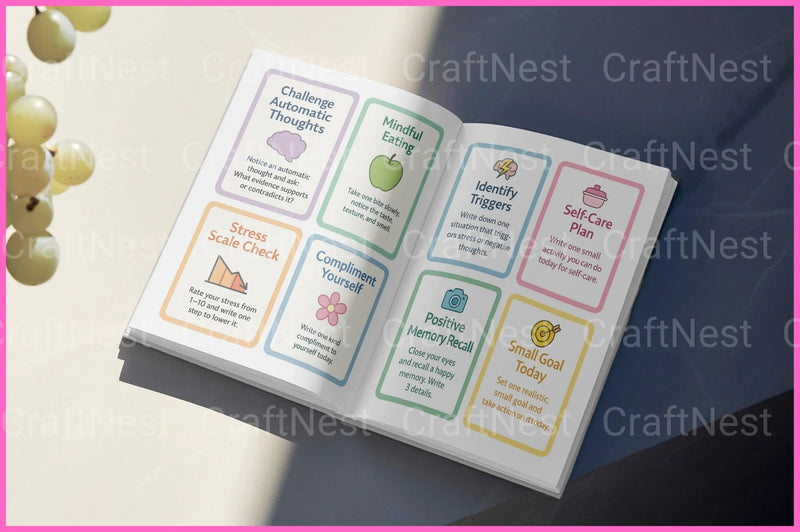 Everyday Wellness CBT Cards for Mental Health - CraftNest - Digital Crafting and Art