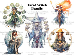 Tarot Witches Clipart - CraftNest