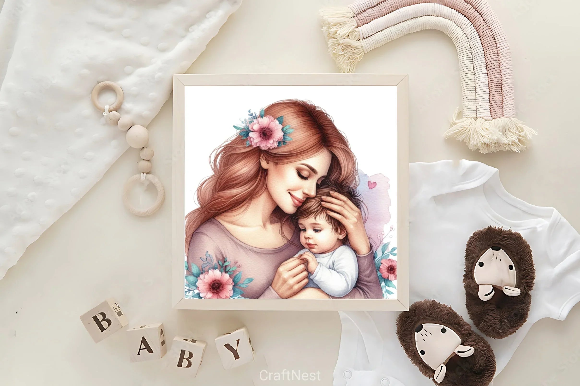 Mom & Baby Clipart Bundle 3 - CraftNest - Digital Crafting and Art