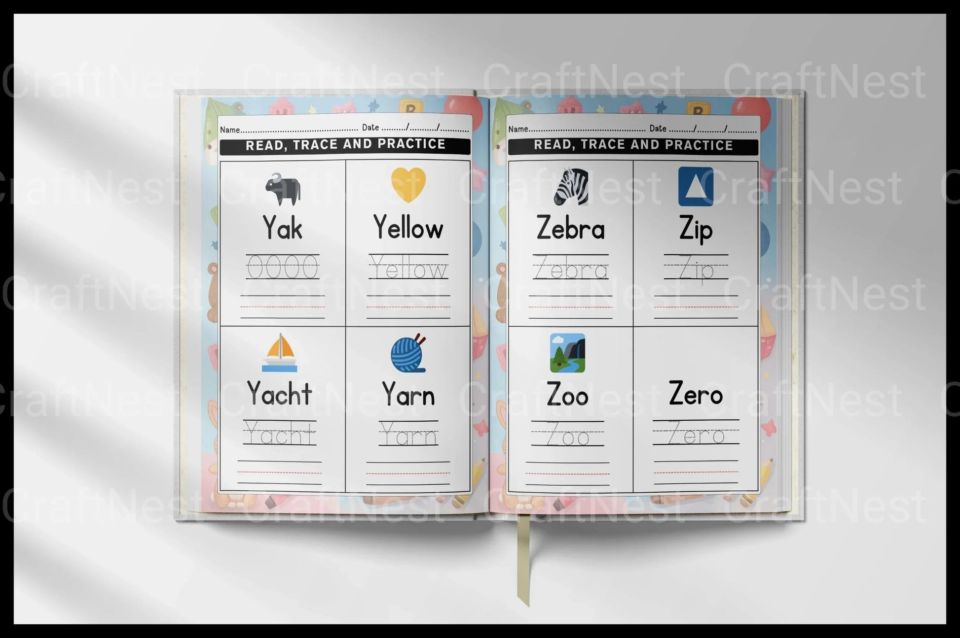 Word Tracing Worksheets for Kids - CraftNest - Digital Crafting and Art