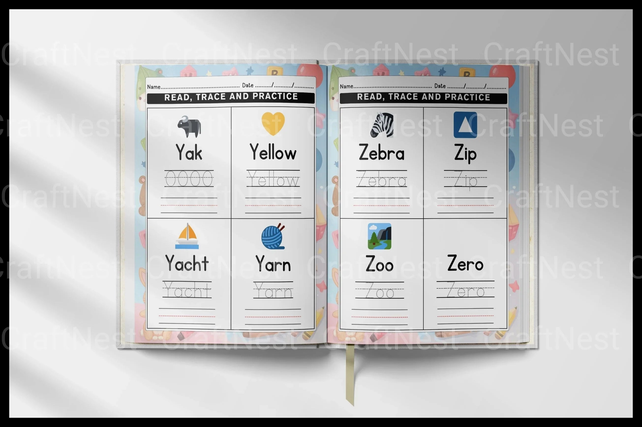Word Tracing Worksheets for Kids - CraftNest - Digital Crafting and Art