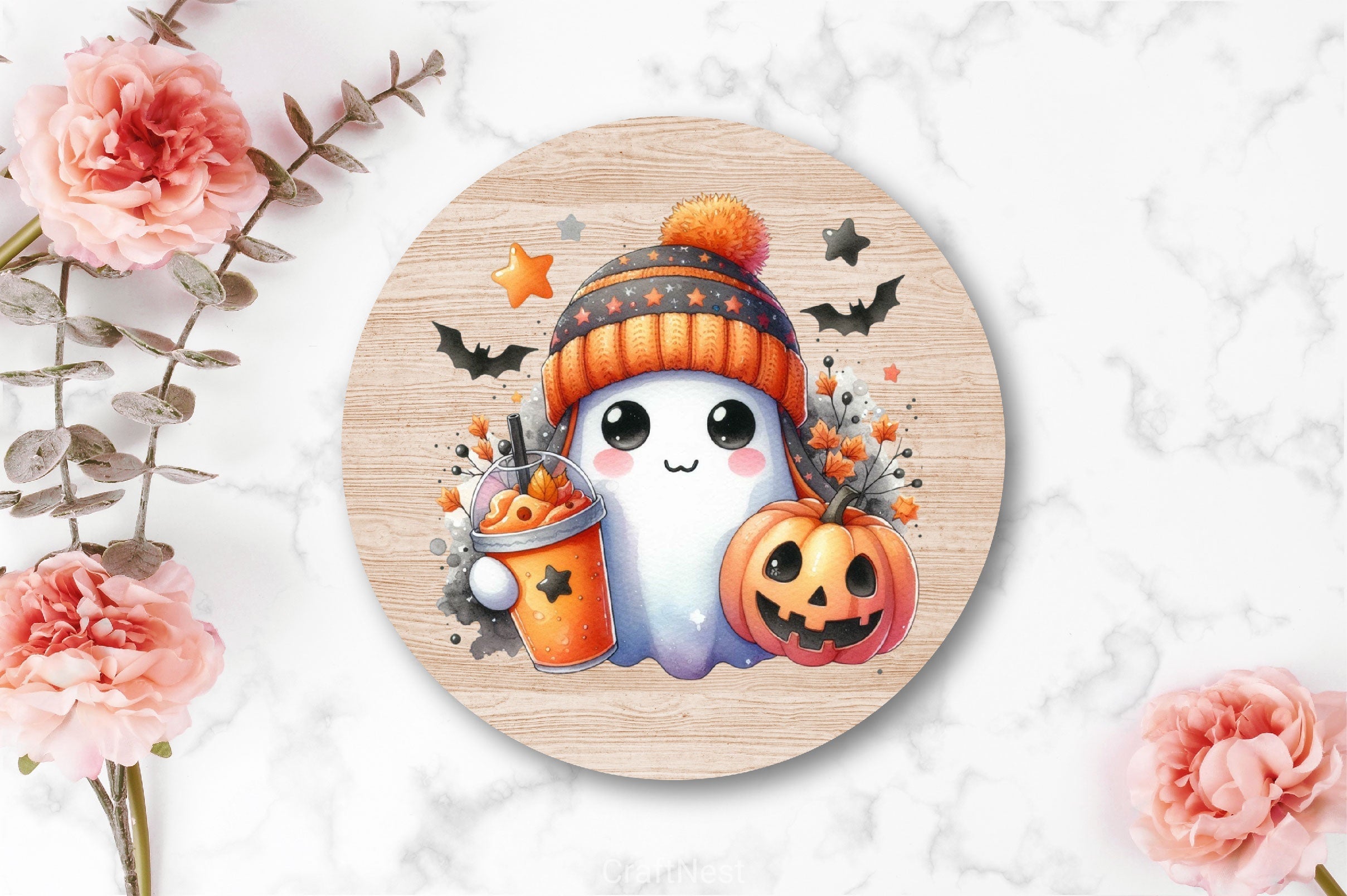 Cute Ghost Cute Halloween Clipart Bundle 14