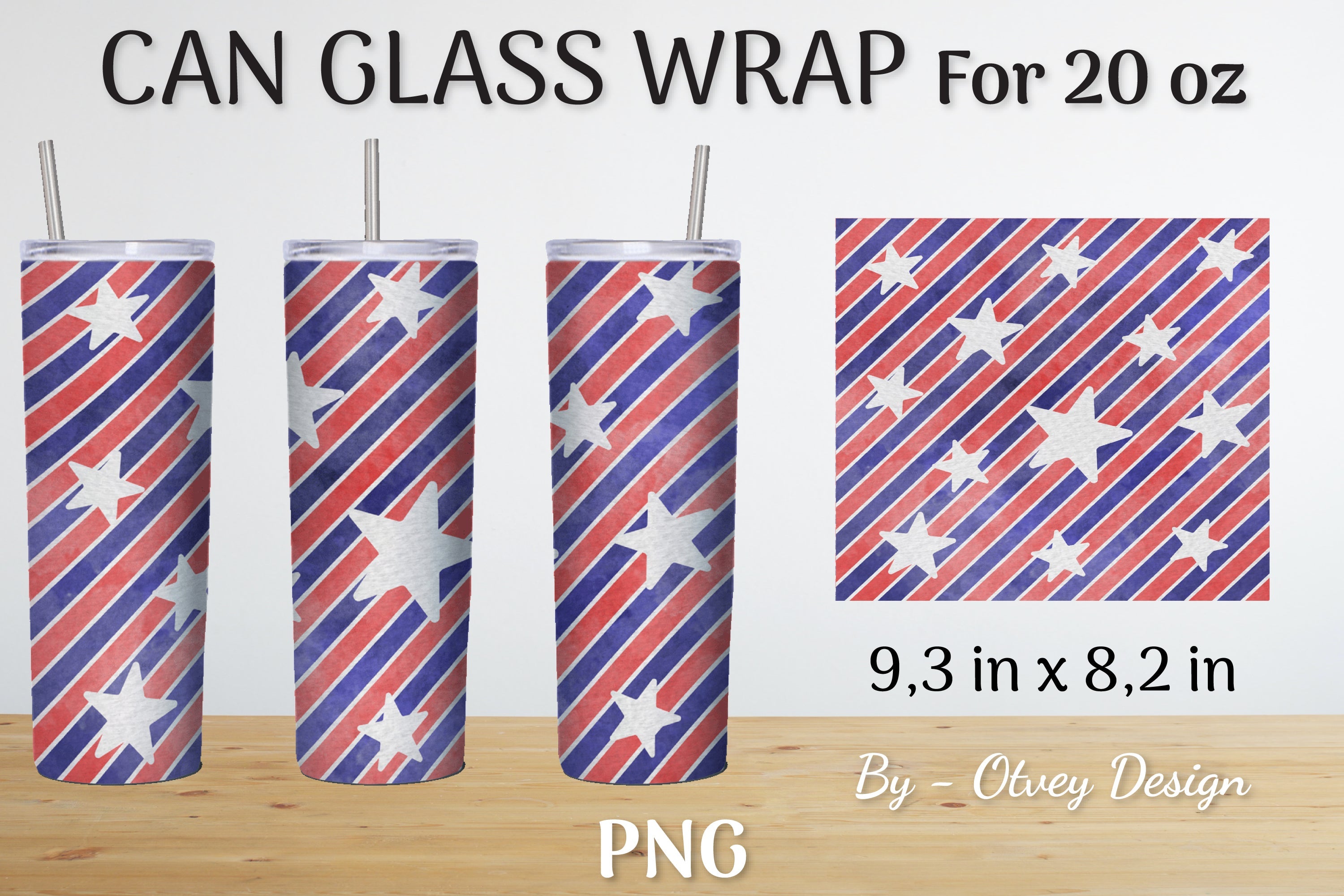 Patriotic 20 oz Tumbler Wraps SVG Bundle