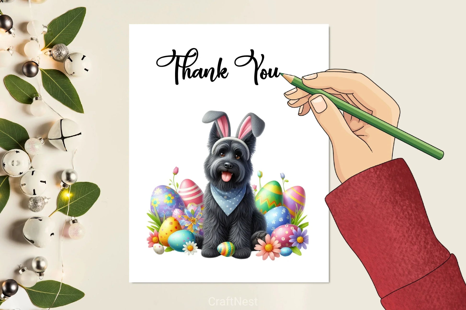 Easter Black Dog Clipart Bundle - CraftNest - Digital Crafting and Art