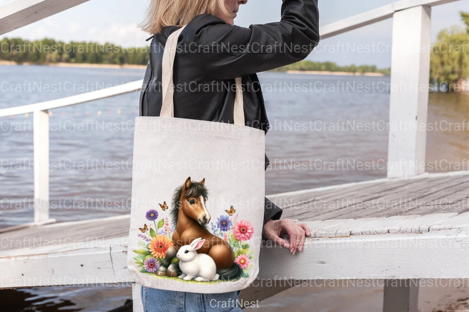 Floral Horse Clipart Bundle - CraftNest - Digital Crafting and Art