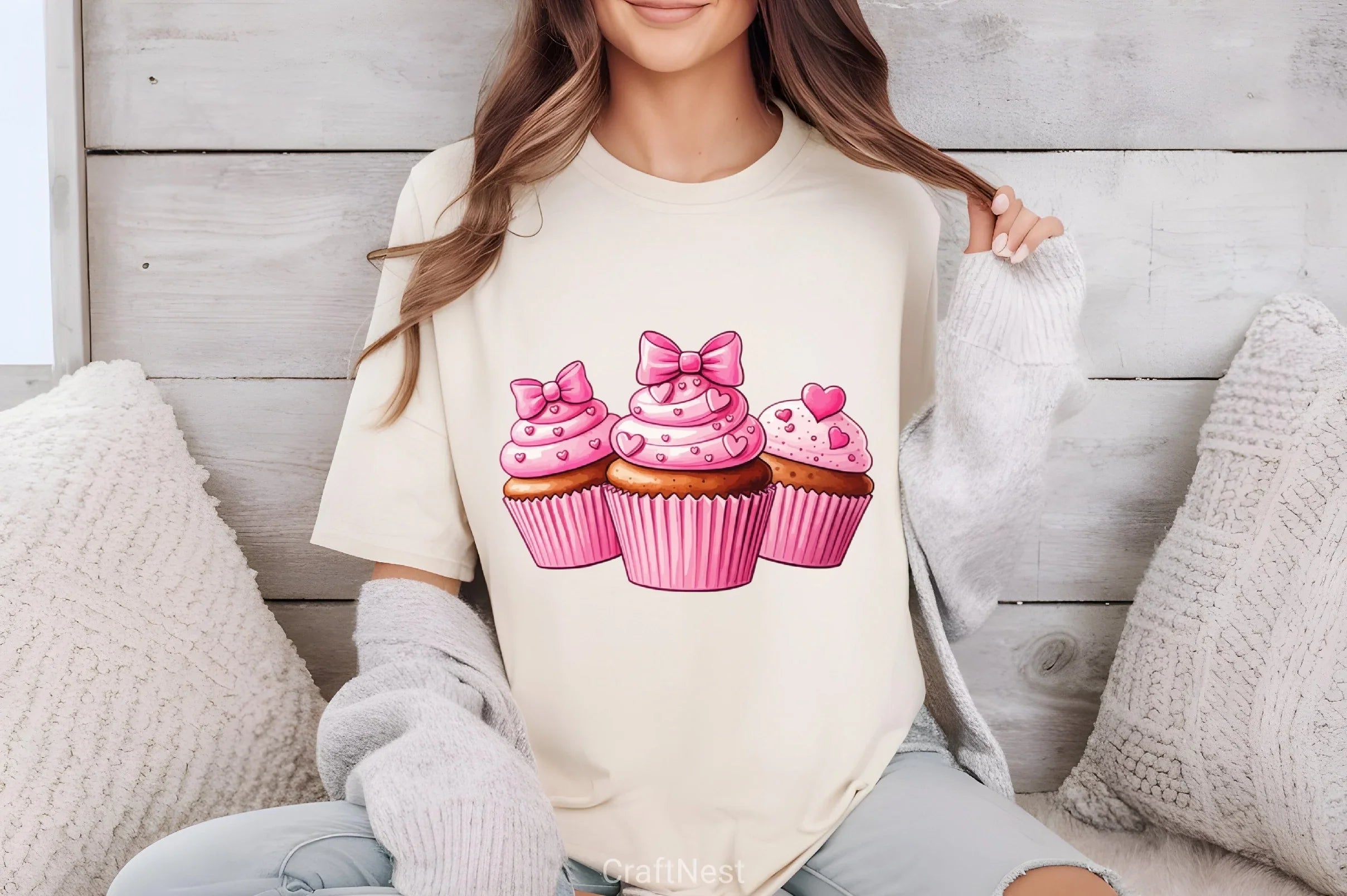 Valentine Cupcake Clipart Bundle 5 - CraftNest - Digital Crafting and Art
