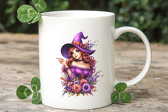 Halloween Witch Girl Clipart Bundle 3 - CraftNest - Digital Crafting and Art