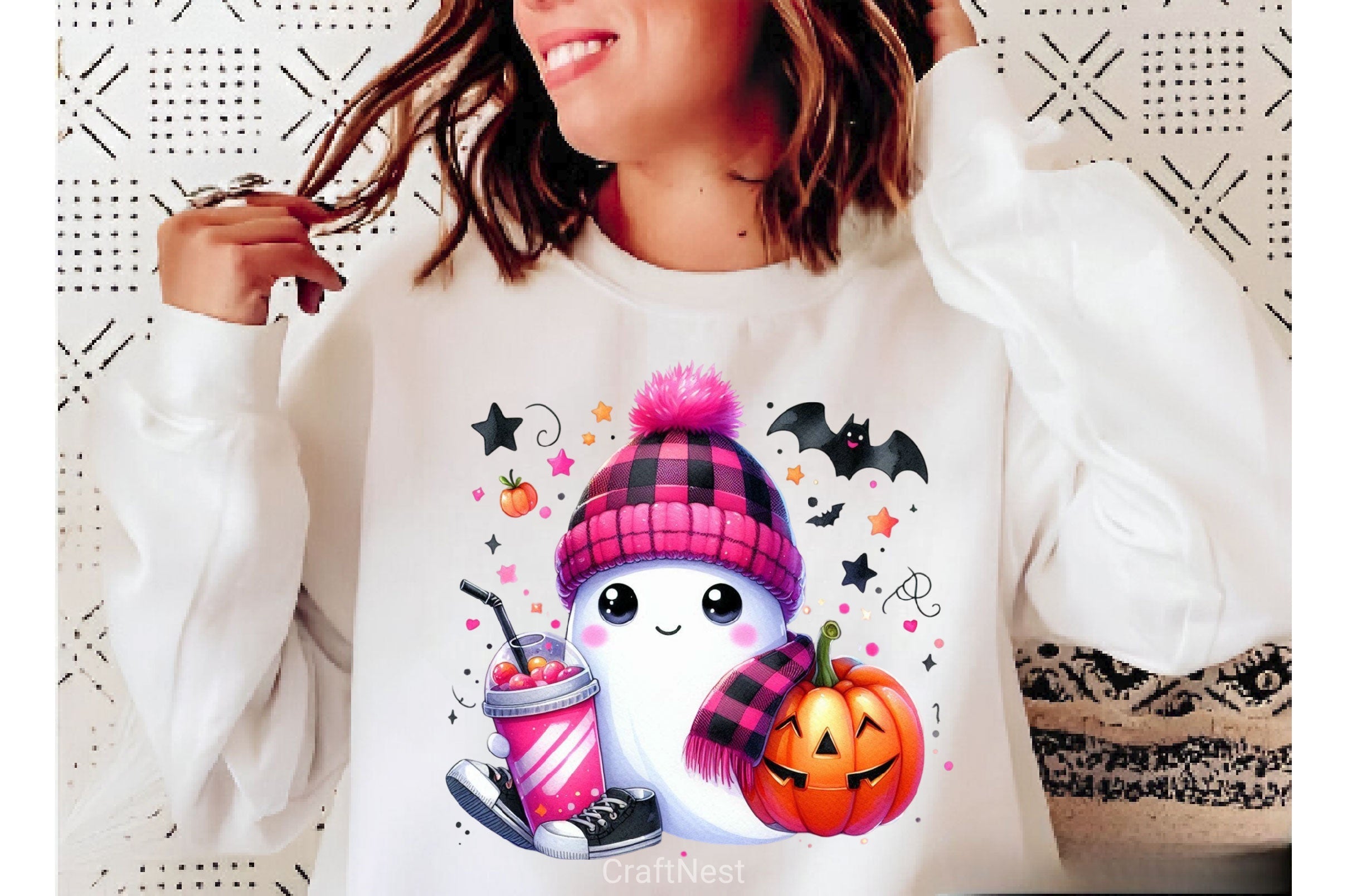Cute Ghost Cute Halloween Clipart Bundle 17