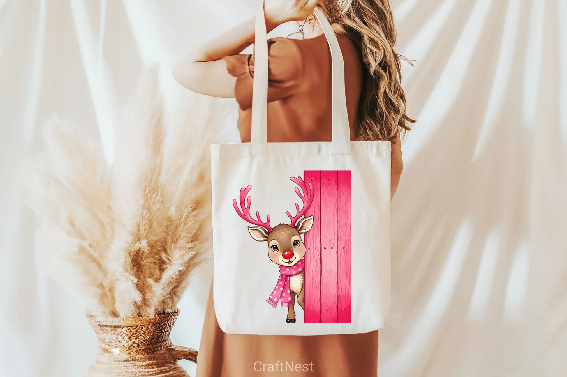 Peeking Reindeer Clipart Bundle - CraftNest - Digital Crafting and Art