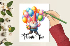 Gnome Balloons Clipart Bundle - CraftNest - Digital Crafting and Art