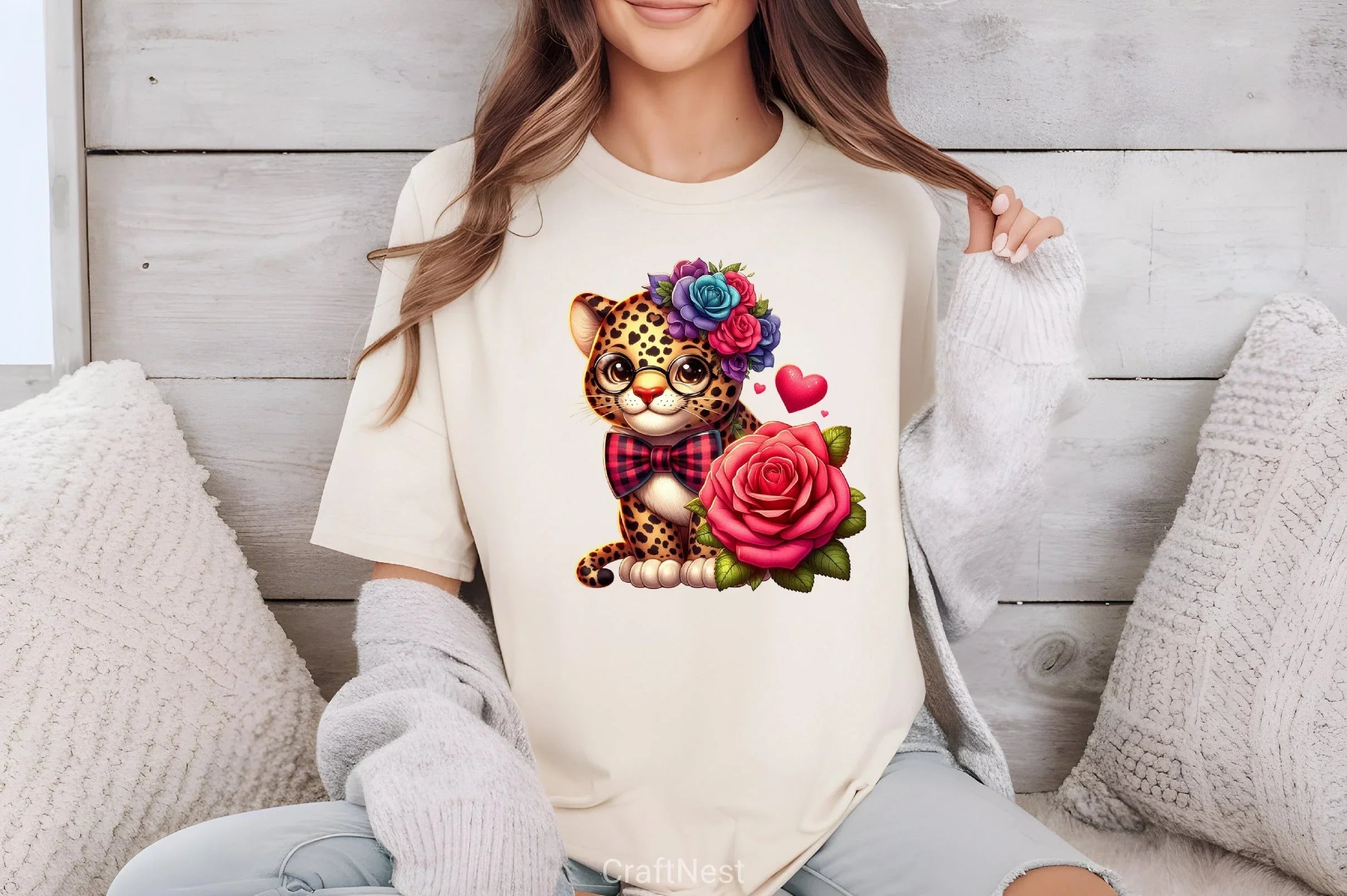 Valentine's Day Leopard Clipart Bundle - CraftNest - Digital Crafting and Art