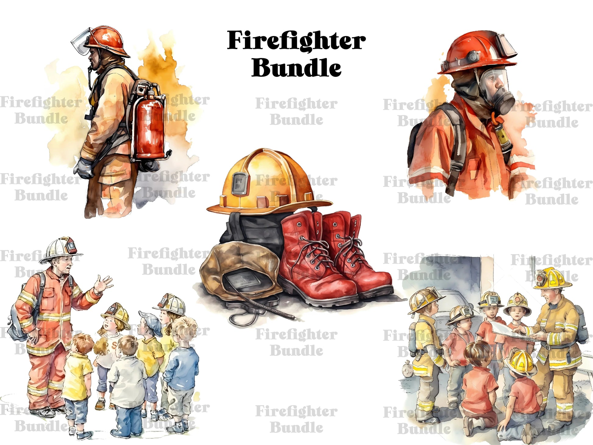 Firefighter Clipart - CraftNest