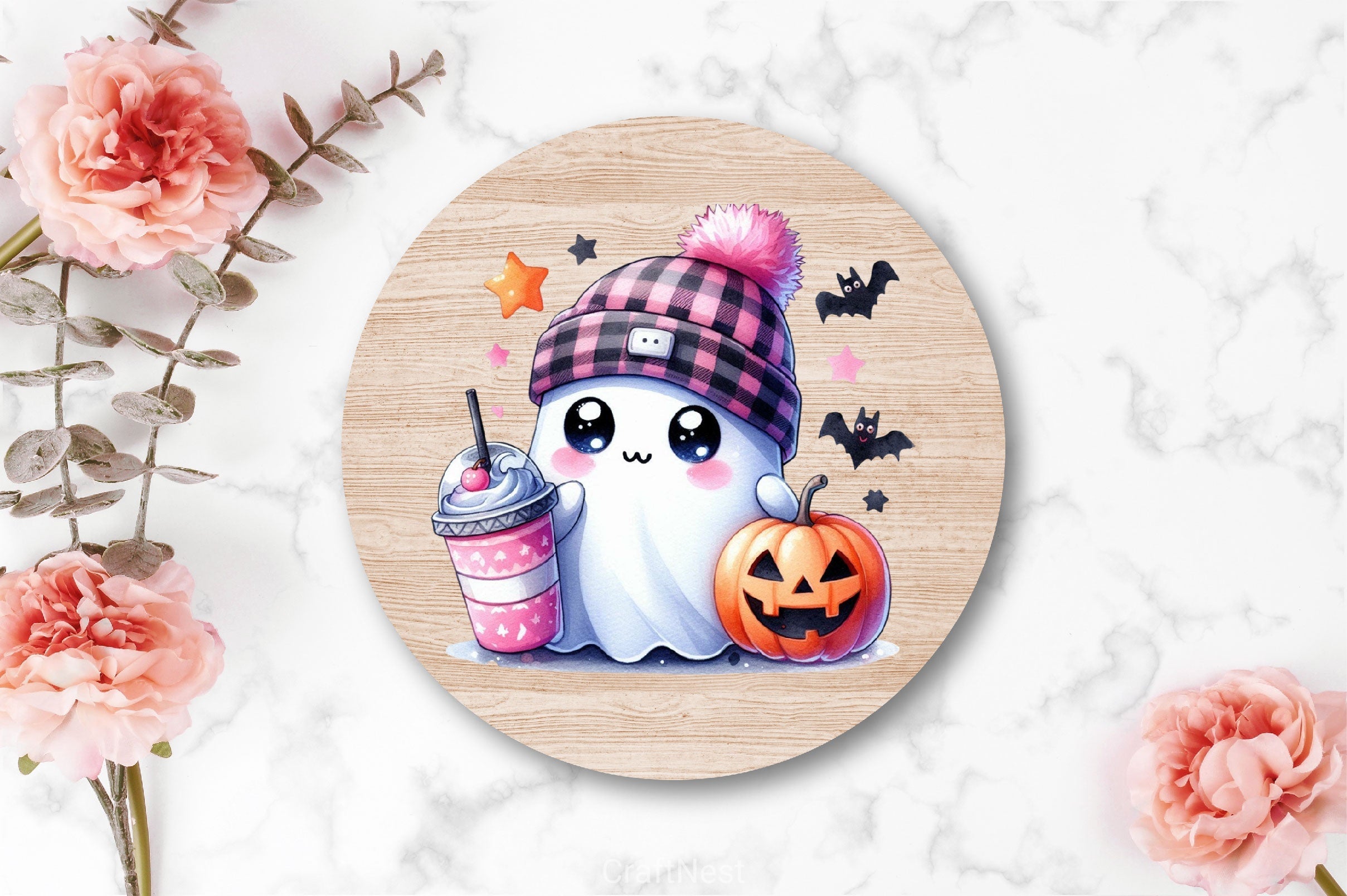 Cute Ghost Cute Halloween Clipart Bundle 23