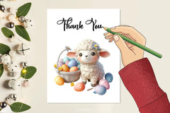 Cute Easter Lamb Clipart Bundle - CraftNest - Digital Crafting and Art