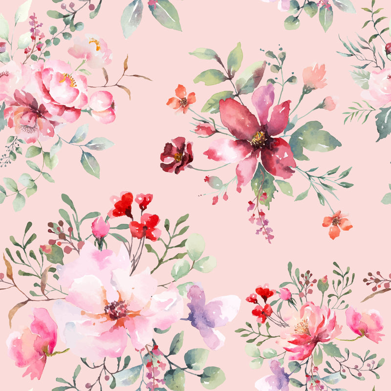 Cottage Chic Flower Seamless Digital Paper - CraftNest - Digital Crafting and Art