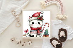 Christmas Cat Clipart Bundle 6 - CraftNest - Digital Crafting and Art