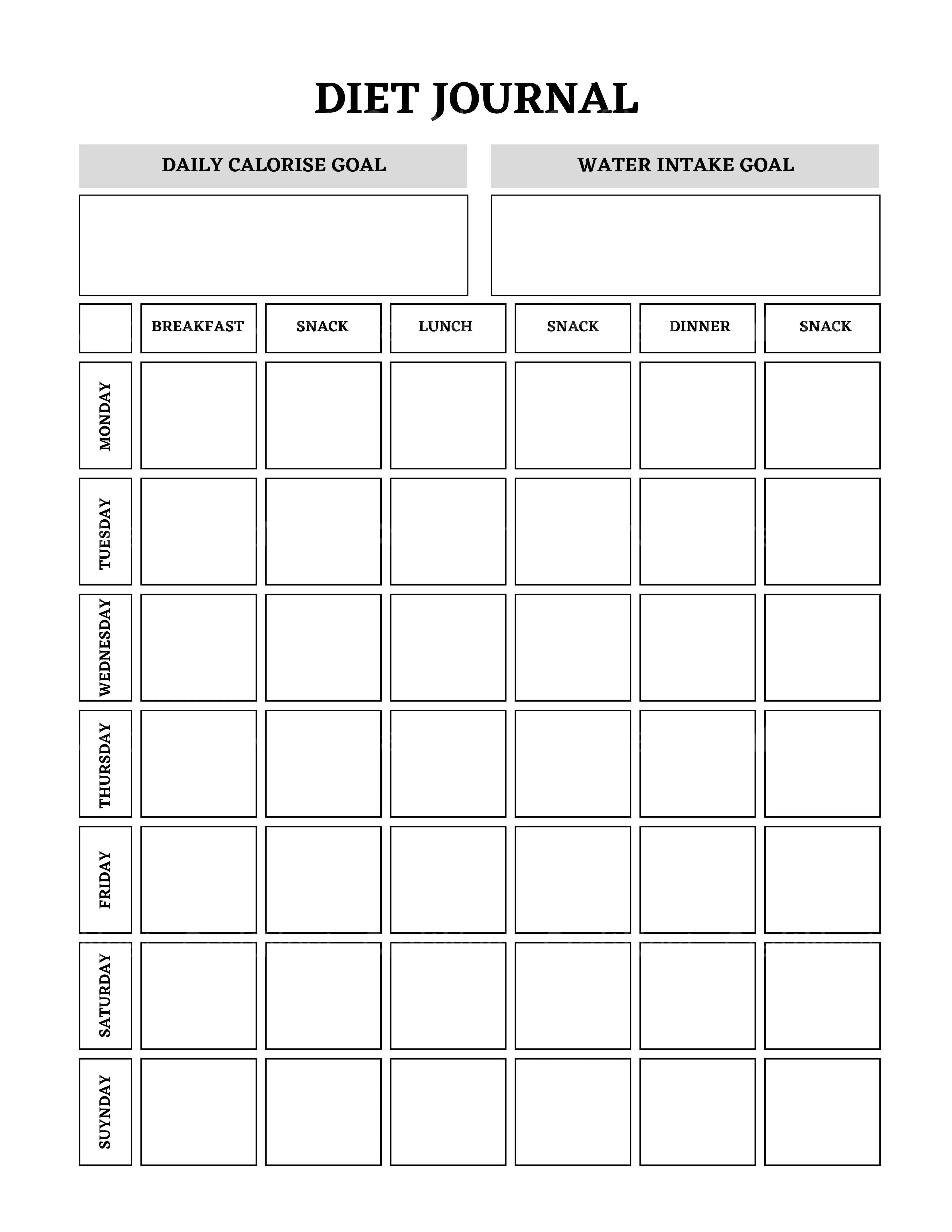 Customizable Fitness Planner Canva Template - CraftNest - Digital Crafting and Art