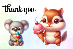 Animals Ice Cream Clipart Bundle - CraftNest - Digital Crafting and Art
