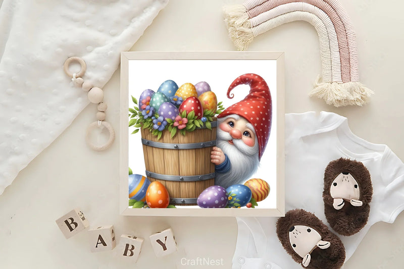 Easter Gnome Clipart Bundle 13 - CraftNest - Digital Crafting and Art