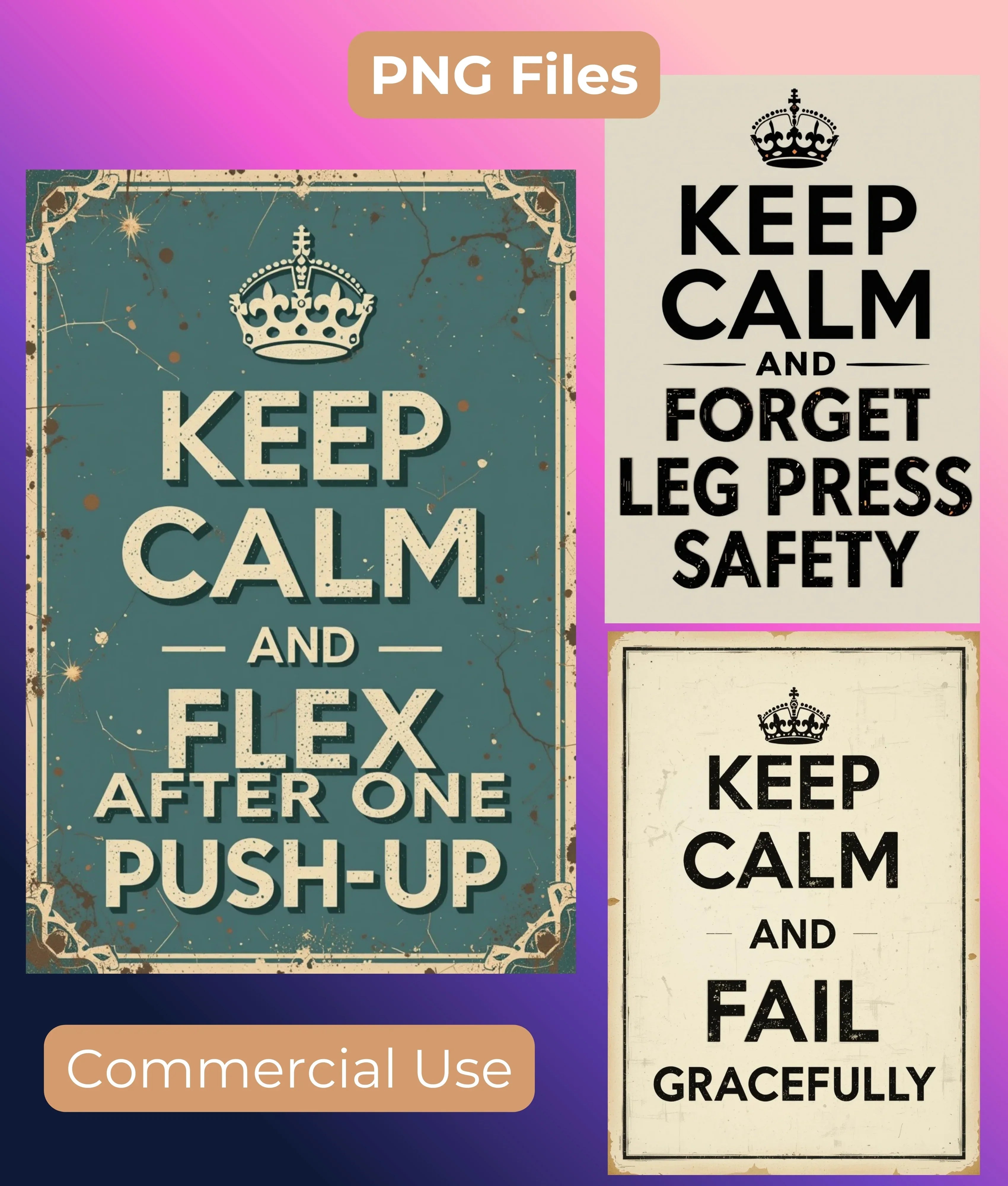 GYM Wall Art Collection - CraftNest - Digital Crafting and Art