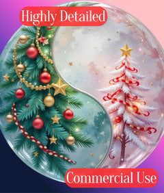 Yin Yang Christmas Clipart Bundle - CraftNest - Digital Crafting and Art