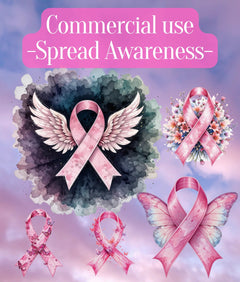 Breast Cancer Awareness Clipart Bundle - CraftNest - Digital Crafting and Art