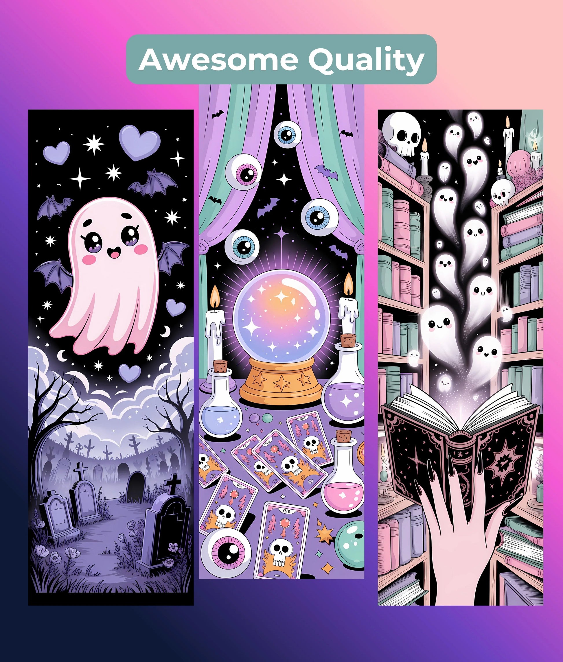 Creepy Cute Bookmark Bundle - Junk Journals Collection - CraftNest - Digital Crafting and Art