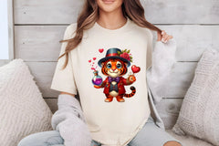 Valentine's Day Tiger Clipart Bundle - CraftNest - Digital Crafting and Art