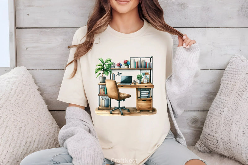 Desk Computer Clipart Bundle - CraftNest - Digital Crafting and Art