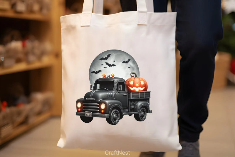 Halloween Truck Clipart Bundle - CraftNest - Digital Crafting and Art