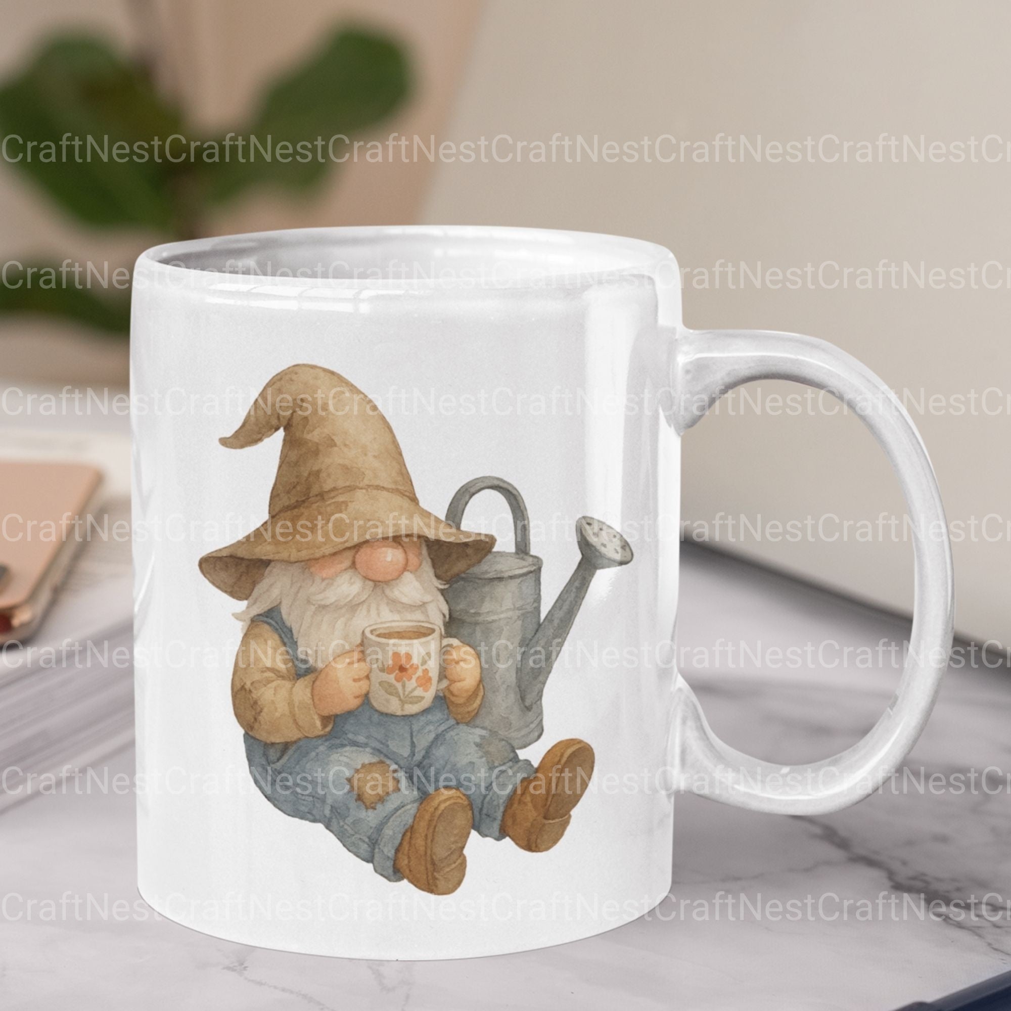 Gnomes Gardening 2 Clipart Bundle
