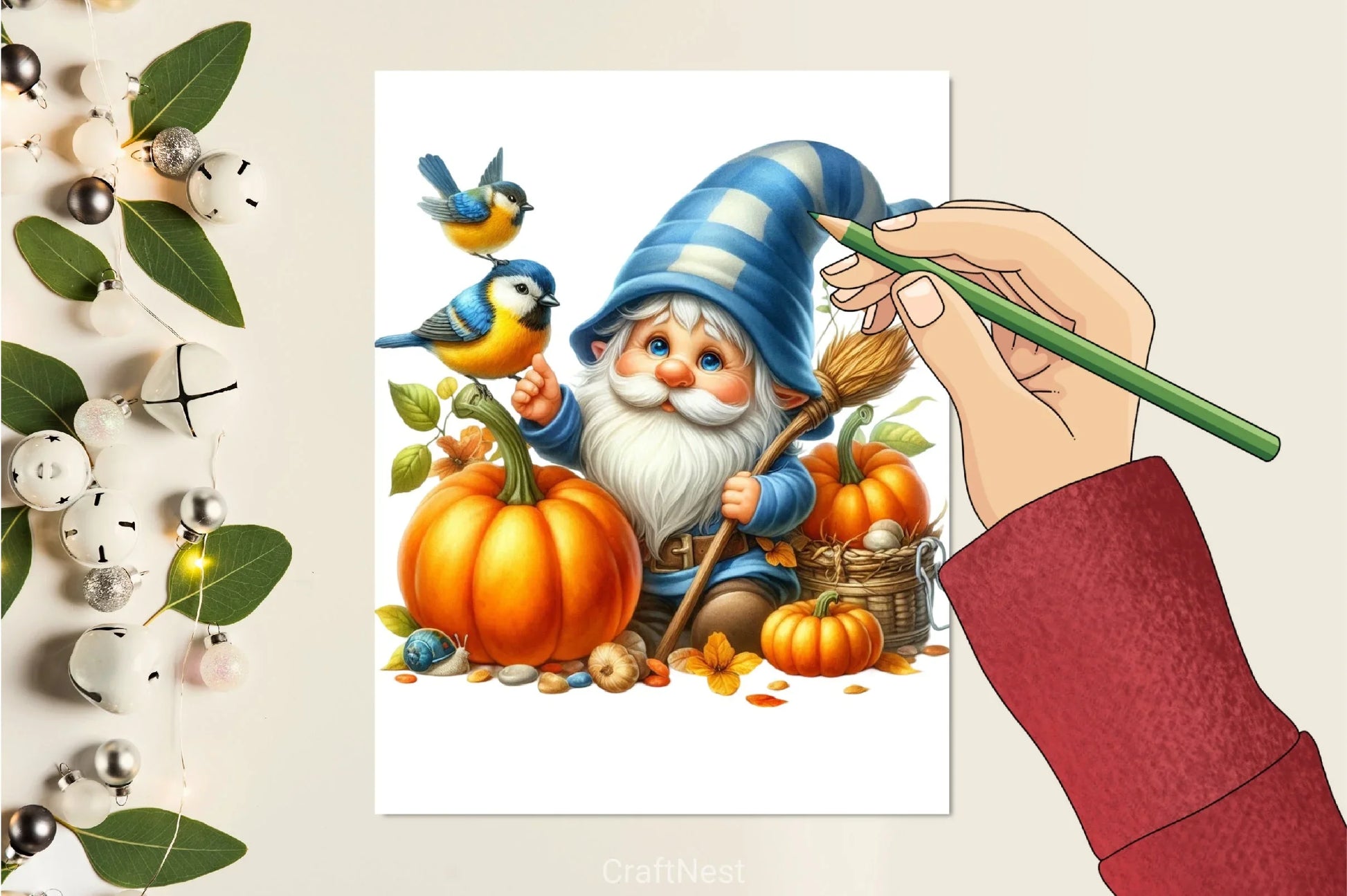 Cute Fall Gnome Clipart Bundle - CraftNest - Digital Crafting and Art