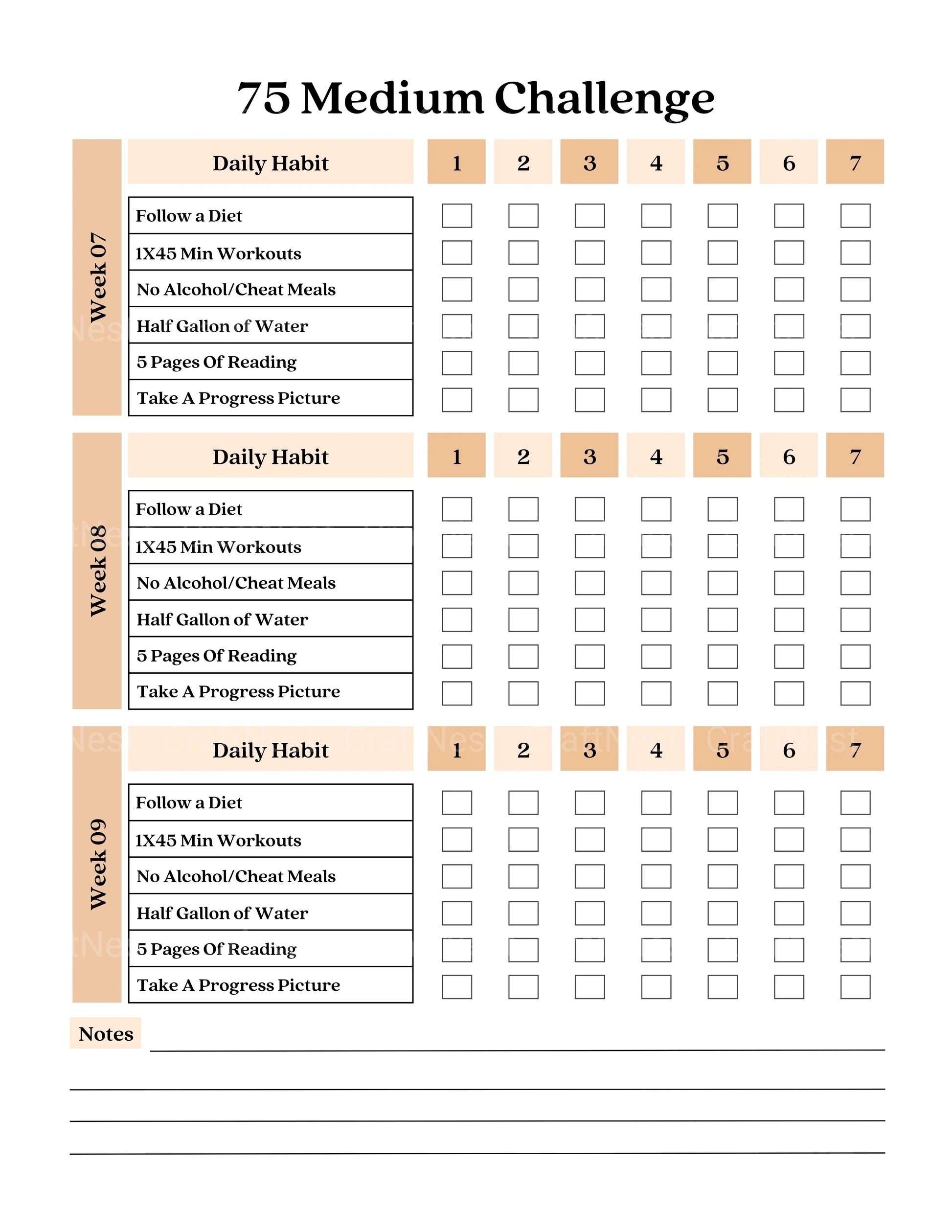 Medium Challenge Tracker: Stay Organized and Motivated - CraftNest - Digital Crafting and Art