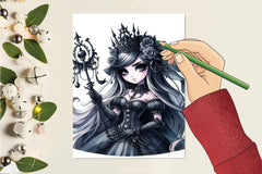 Gothic Fairy Girl Clipart Bundle - CraftNest - Digital Crafting and Art