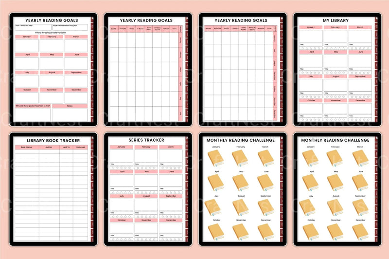Reading Book Tracker Tool - CraftNest - Digital Crafting and Art