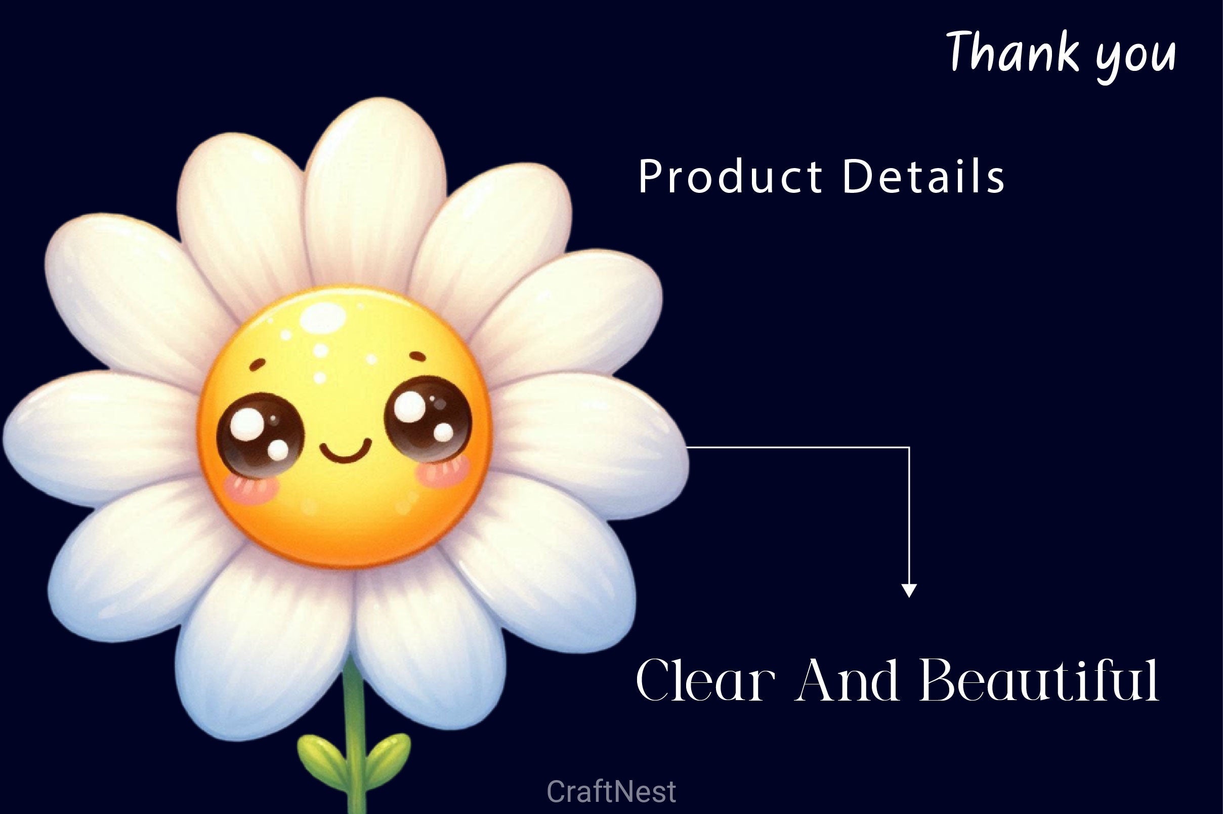 Flower Kawaii Clipart Bundle