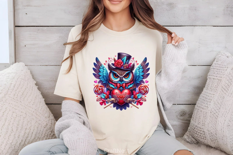 Valentine Owl Clipart Bundle 2 - CraftNest - Digital Crafting and Art