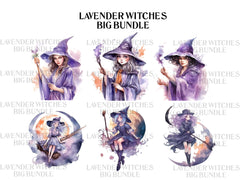Purple Witches Clipart - CraftNest