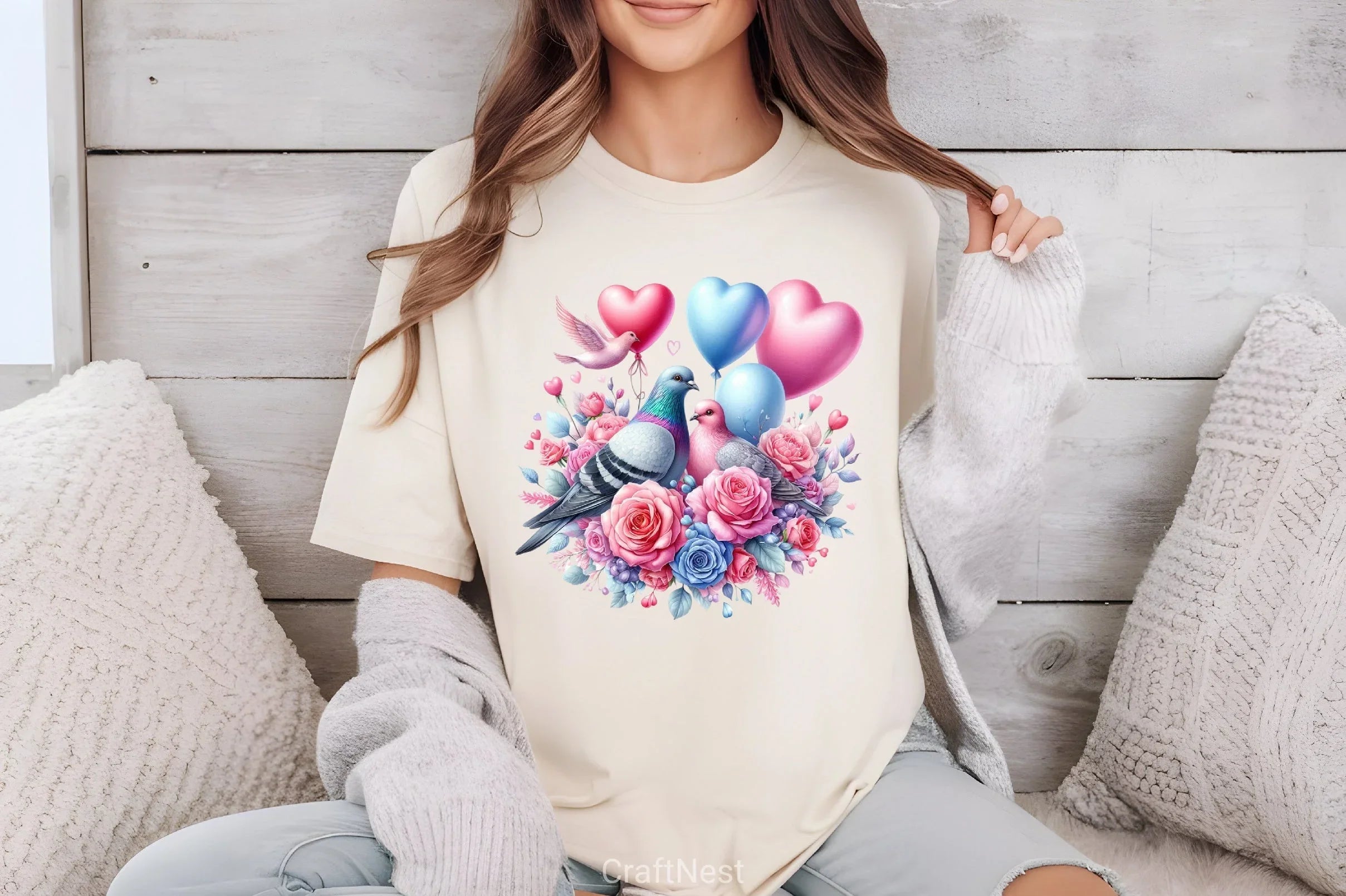 Valentine Doves Clipart Bundle - CraftNest - Digital Crafting and Art