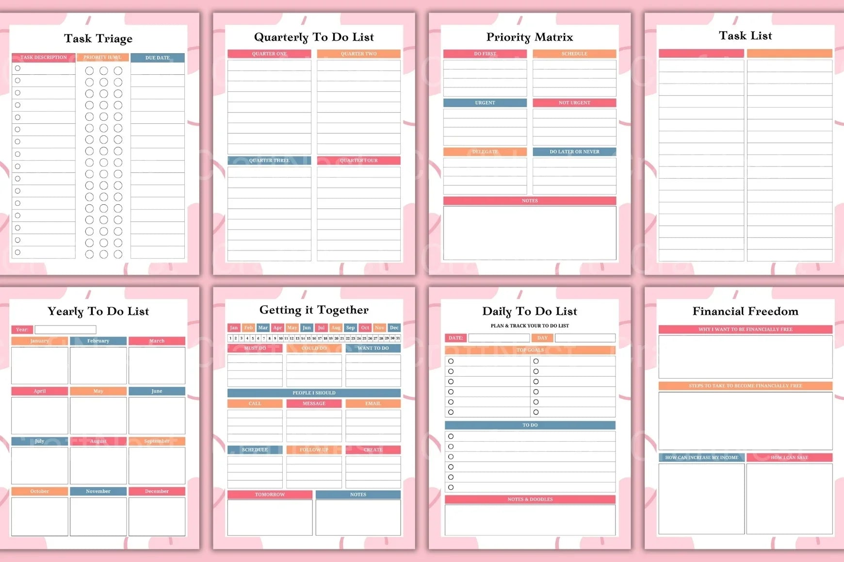 ADHD Brain Dump Worksheets for Focus and Organization - CraftNest - Digital Crafting and Art