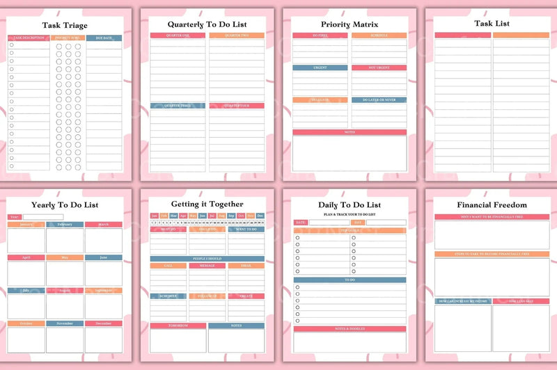 ADHD Brain Dump Worksheets for Focus and Organization - CraftNest - Digital Crafting and Art