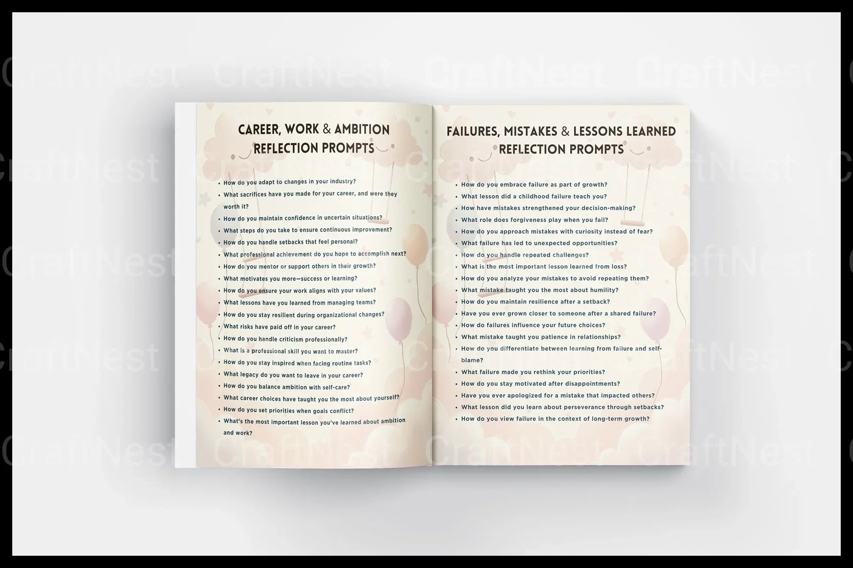 Life Lessons Reflection Prompts for Personal Growth - CraftNest - Digital Crafting and Art