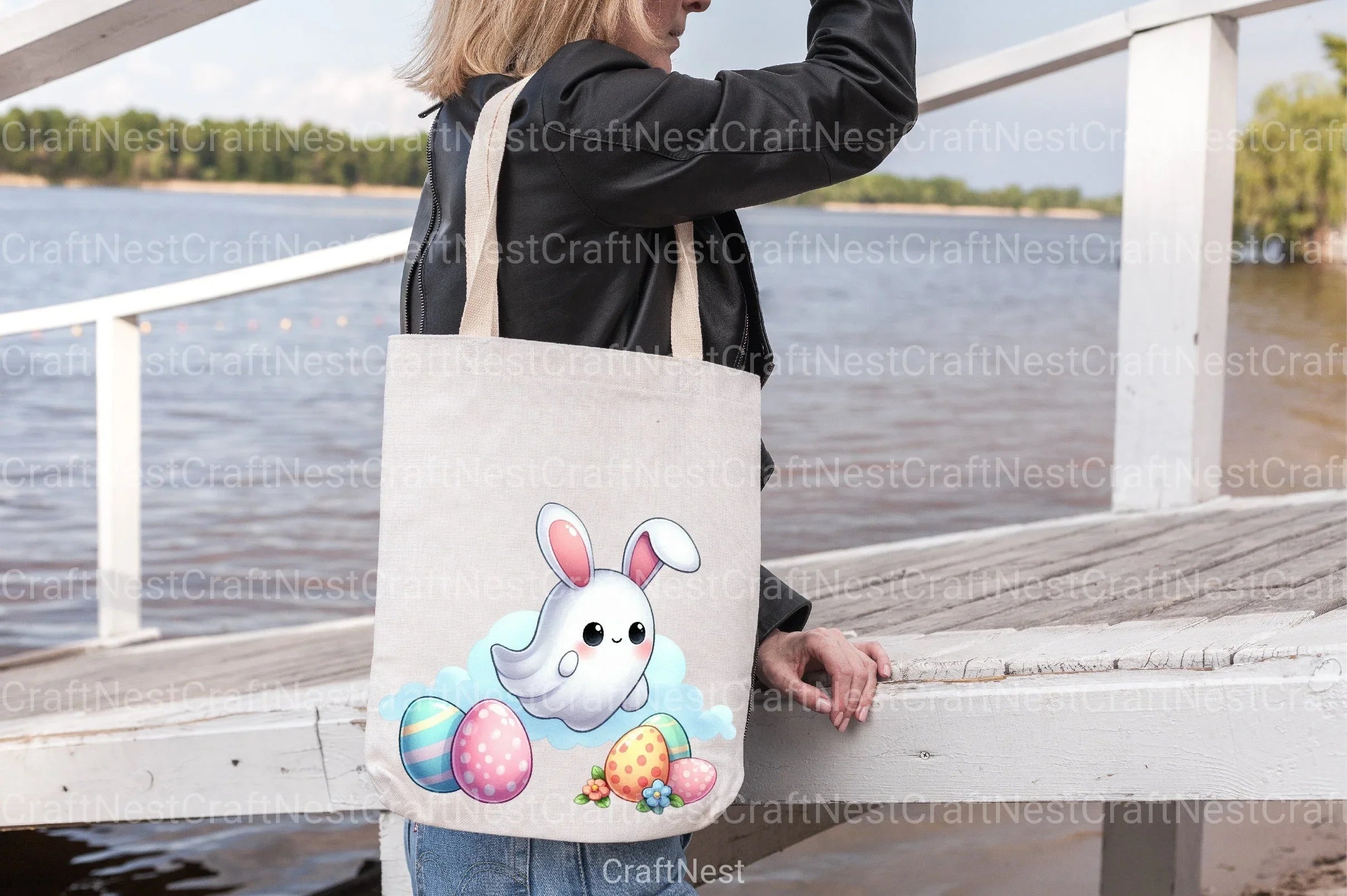 Easter Cute Ghost Clipart Bundle - CraftNest - Digital Crafting and Art