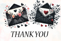 Black Valentine Crochet Envelopes Bundle - CraftNest - Digital Crafting and Art
