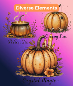 Halloween Pumpkin Clipart Bundle - CraftNest - Digital Crafting and Art