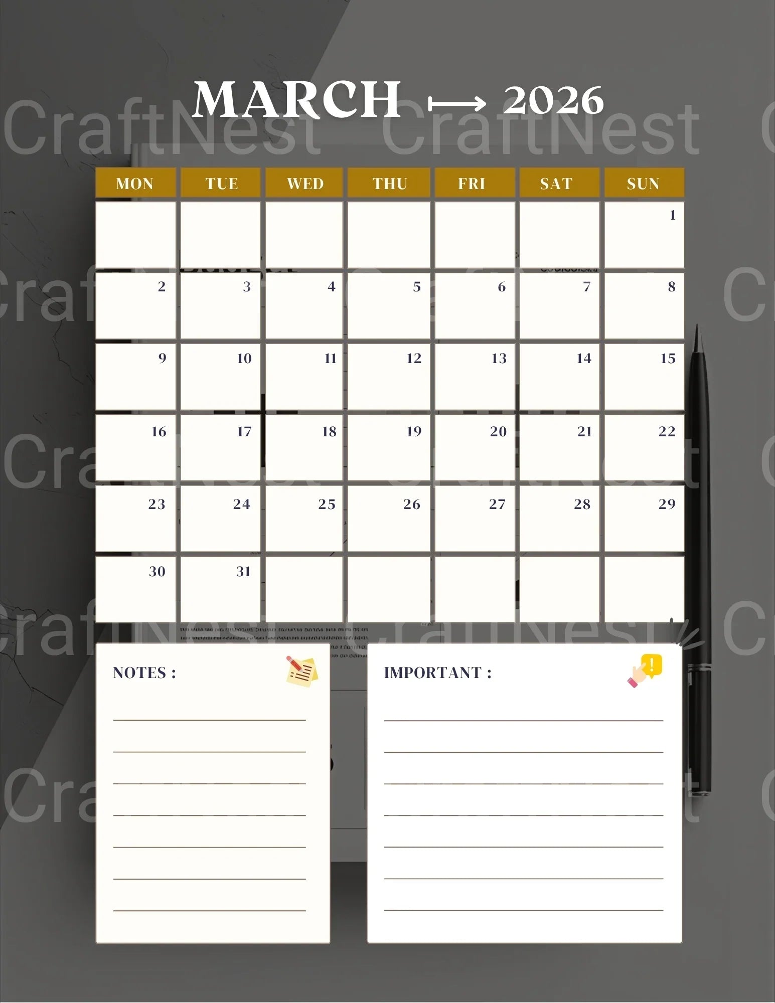 Budget Planner Starting at 100 - CraftNest - Digital Crafting and Art
