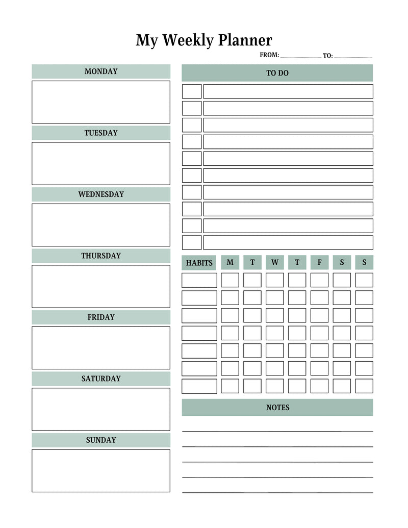 Planner and Calendar KDP Planner - CraftNest - Digital Crafting and Art