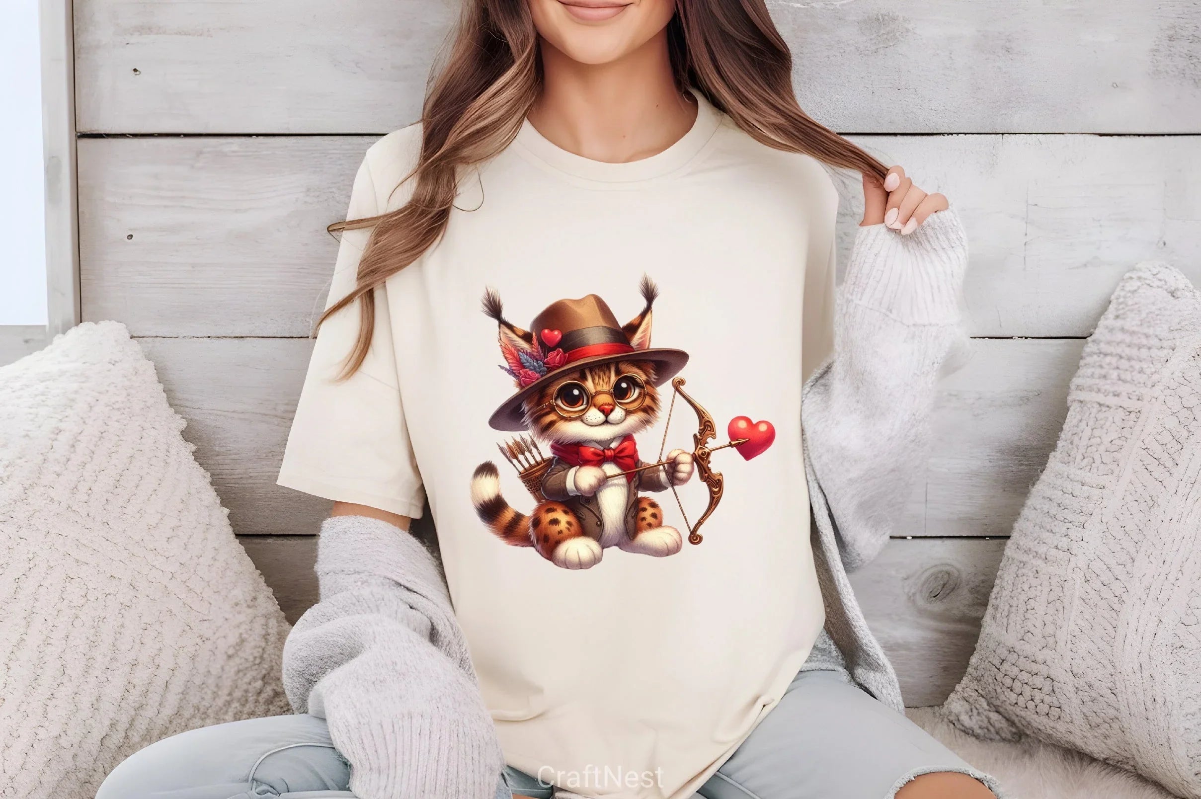 Valentine's Day Lynx Clipart Bundle - CraftNest - Digital Crafting and Art